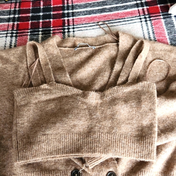 Zara set cardigan + top - Picture 3 of 4